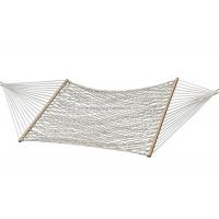 China Double Size Two Person Oversized Cotton Rope Hammock And Stand Spreader Bar 55 on sale