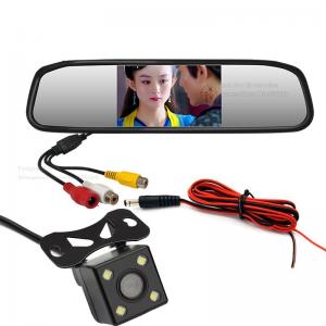 China Wide View Angle Car Backup Camera Mirror , Wireless Rearview Mirror Backup Camera supplier