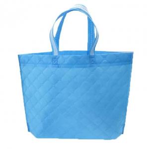 China Blue Pink Color Folding Non Woven Reusable Bags Eco Friendly Grocery Bags supplier