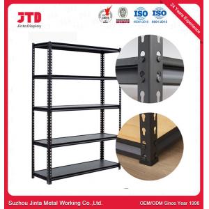 Adjustable Light Duty Boltless Galvanized Steel Storage Shelf Rack For Garage / Warehouse / Office