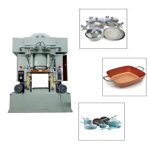 China Aluminum Die casting pot pan cookware production line forged cookware coating spraying production line supplier