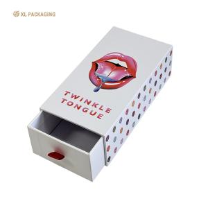 China XL Packaging Custom Logo Sliding Cardboard Packaging Matte Finish Pull Out Drawer Paper Box With Design Logo wholesale