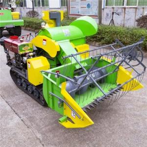 Rubber Crawler Farm Combine Harvester 1200mm Rice Combine Harvester