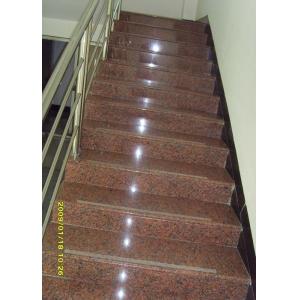 G562 Maple Red Granite Stair Treads slab tile cheap chinese stone Polished flamed