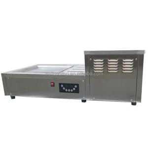 China Manufacturers Supply Square Pan Fried Ice Cream Machine Commerical Flat Pan Fry Ice Roll Machine With Cheap Price wholesale