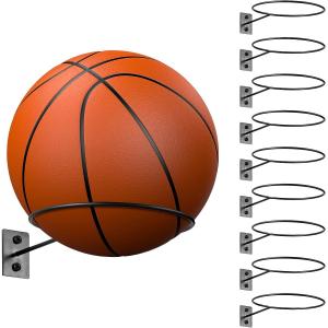 China Carbon steel Metal Ball Holder Wall Mount for Basketball Football Volleyball Soccer supplier