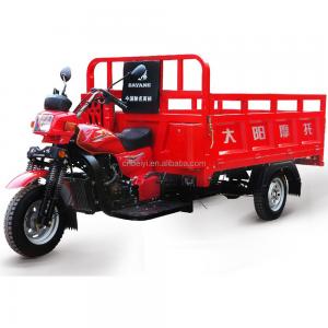 High Load Capacity 1800mm Cargo Three Wheel Motorcycle Trikes 2 Seater Pickup Truck