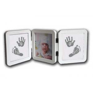 Wooden Baby Hand And Footprint Picture Frame Customized Baby Photo Album