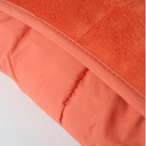 Multi Short Plushed Cushioned Colorful Super King Quilt Microfiber Blanket
