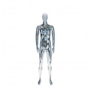 Window Display Silver Male Mannequin , 196CM Height Standing Male Mannequin