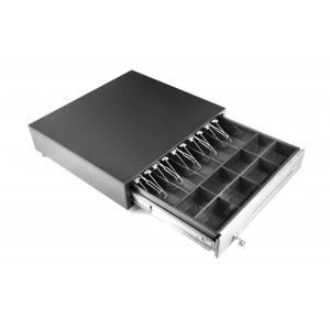 China USB / RS232 Heavy Duty Metal Drawer , 10.8 KG 8 Coin Pos Cash Box Adjustable Dividers 460E supplier