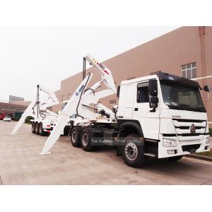 China TITAN 40 Ton 40ft Side Loader Trailer Lifting And Transport Containers supplier