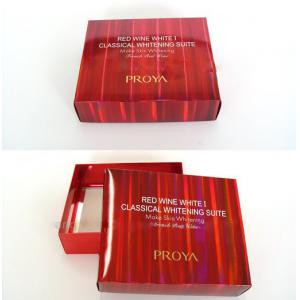 Personalized Red Presentation Gift Cardboard Boxes with Lid for Wedding