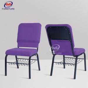 Interlocking Purple Church Chairs Modern Pulpit Chairs With Table And Back Pocket