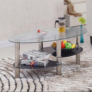 China Practical Center Coffee Table , Multi Purpose Oval Center Table supplier