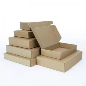 China Bulk Cheap Custom Logo Blank Kraft Cardboard Paper Boxes For Packaging supplier