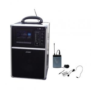 China USB / SD / MP3 Portable PA System With Cassette Tape Player, Built-in Rechargeable Battery supplier