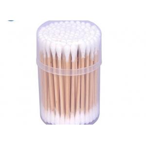 Make Up Medical Cotton Swabs With Double Head and Wooden Plastic Stick