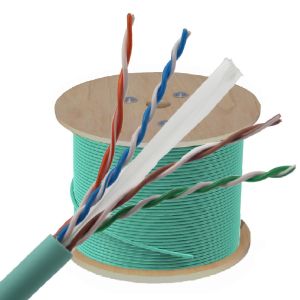 China PVC solide de Lan Cable Unshielded UTP d'Ethernet de 1000ft 305m Cat6 2x4p 23awg 24awg supplier