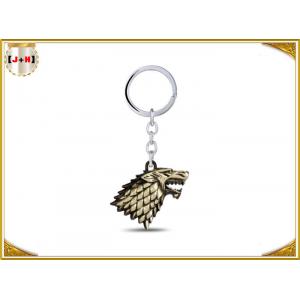 Die Casting Coloured Large Metal Key Ring Holder Game Of Thrones For Souvenir Gifts