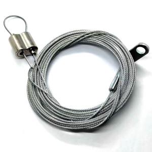 Nickel Paint Zinc Alloy Looping Gripper Wire Suspension Kit For Lighting