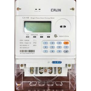 20 Digit CE SABS IEC Prepaid Electricity Meters With Plug In Modem