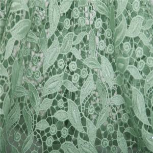 Mint green high qulity african guipure cord lace fabric 2015 for price-off promotions