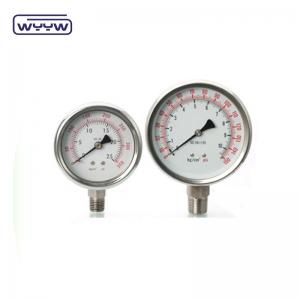 China SS304 oil filled pressure gauge manufacture supplier