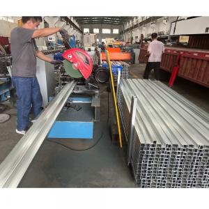 China Galvanised Steel CZ Purlin Roll Forming Machine 18 Stations For Building Construction supplier