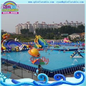 QinDa Frame Pool, Moving Water Park, Moving Park, Inflatable Water Moving Park