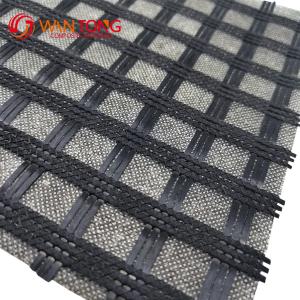 China Philippines Fiberglass Geogrid Composite Geotextile Pavement Geogrid for Garage Shed supplier