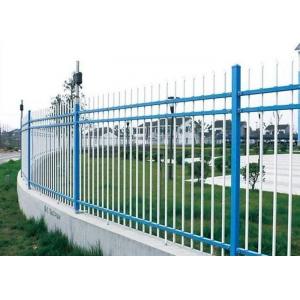 Powder Coated Wall Boundary Line Fencing Double Beam With 80*80mm Square Pipe