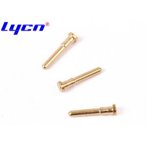OEM Gold Plated Connector Pins / Brass Electrical Pin For Waterproof Phone