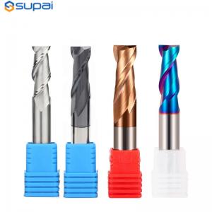 China 2Flutes Endmills Cutter Alloy Coating Tungsten Steel Cutting Tool CNC Maching Endmills supplier