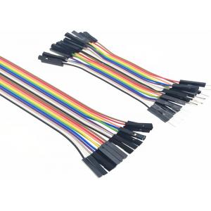 Male To Female Jumper Flat Ribbon Cable Assembly For Breadboard Prototyping