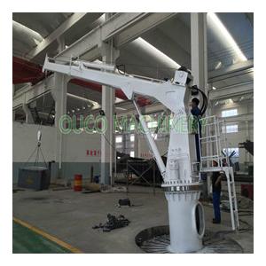 10M Telescopic Boom 2T Steel Offshore Pedestal Cranes