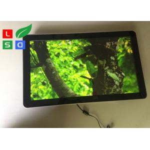 Wall Mounting Indoor LCD Advertising Display U - Disk Control  Resolution  LED Shop Display