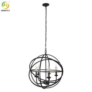 China Rétro pendant simple industriel 4/6/8 lumières du globe E12 supplier