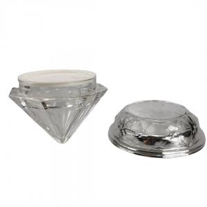 China 30g Luxury Acrylic Transparent Cream Jar for Face or Eye Cream Cap Material Plastic supplier