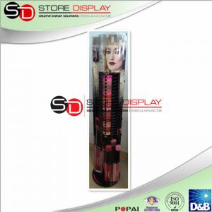 China Lip Gloss Creative Cardboard Retail Displays , Semi Permanent Make Up Display supplier