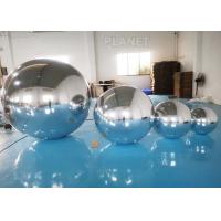 China Hanging Silver Inflatable Mirror Ball / Inflatable Mirror Balloon EN14960 on sale