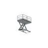 China 46s Lifting Time Loading Dock Table Hydraulic Scissor Lift Table with Handrail and Chain Carrying Capacity 2000kg Safe wholesale