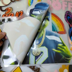 China Transferencias DTF personalizadas de alta elasticidad serigrafiadas para camisetas, transferencias térmicas lavables wholesale