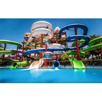 China Kids Fiberglass Water Park Slide Outdoor Water Play Carnival Rides on sale