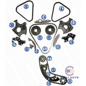 Timing chain kit for AUDI A4 A6 A8 engine BDW BPK 4F2 B7 8ED 8H7 8HE 4FH 4F5 4E 2.4L/3.2L/3.2FSI 06E109229F