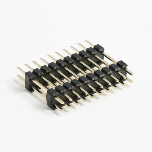 Custom 2.54mm Pitch Pin Header Connector Dual Row 20 Pin 80 Pin Straight Dip