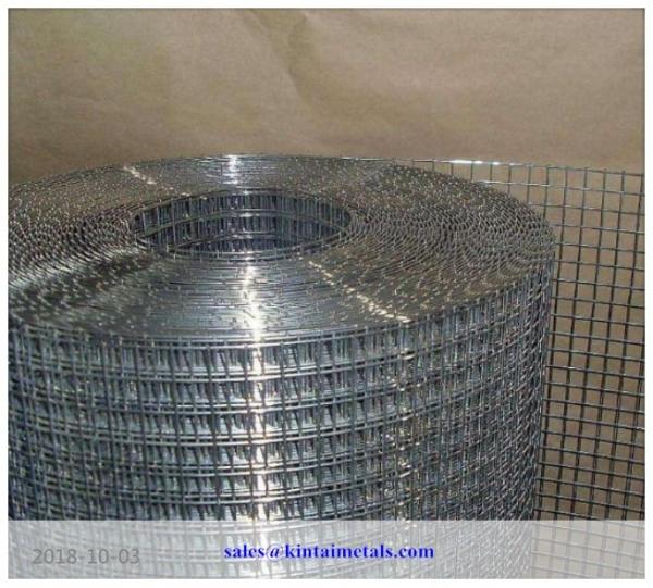 1/2" galvanized square wire mesh after welding for construction