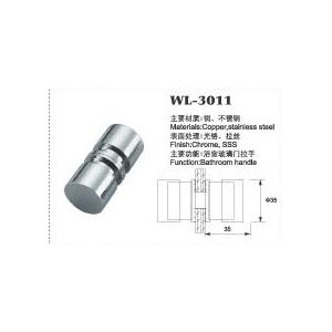 WL Hardware back to back Shower Door Knob for Frameless Heavy Glass Shower Doors in Polished Chrome Finish WL-3011