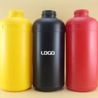 China 1000ml HDPE Plastic Container Ink Plastic Chemical Bottles Empty With Plastic Screw Cap on sale