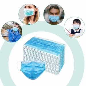 Blue Black White Pink Adults Non Woven Face Mask 3 Layer Medical